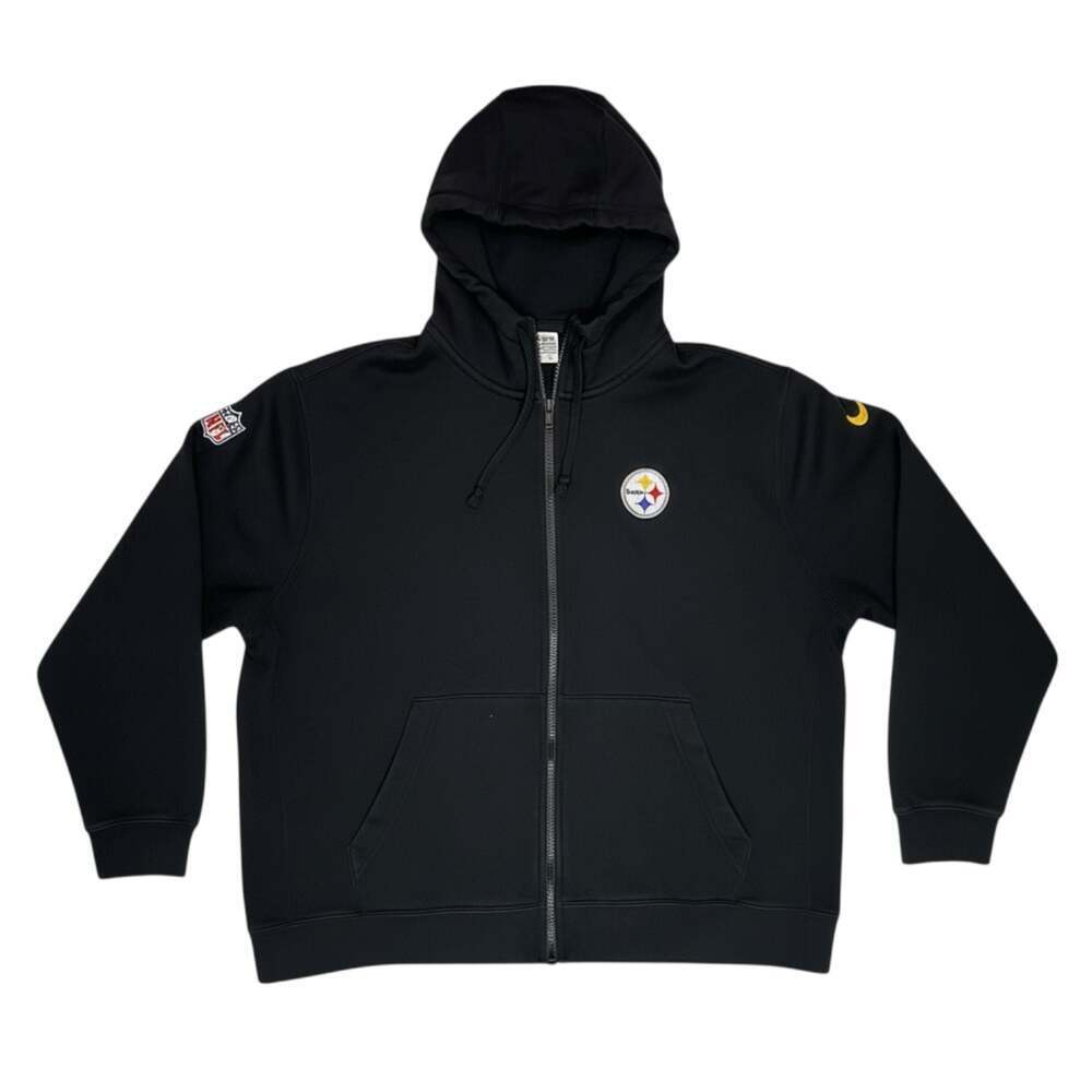 Nike NFL Pittsburgh Steelers Sideline Full Zip Hoodie XXL Black